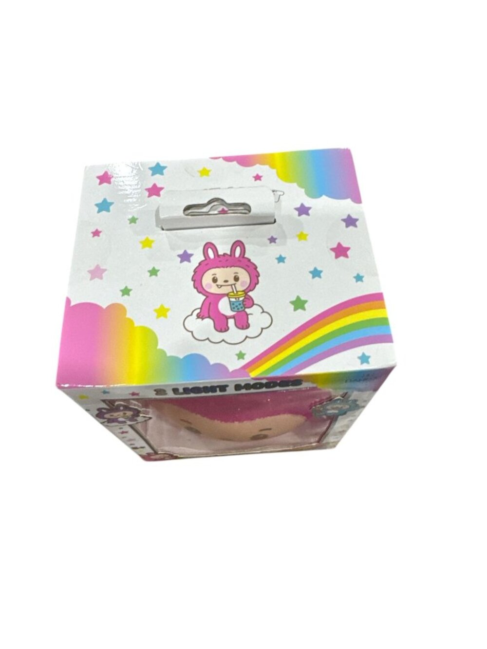 Danbar Global Labubu Night Light For Kids With 3 Light Modes - Pink Glitter Desi - Picture 4 of 4